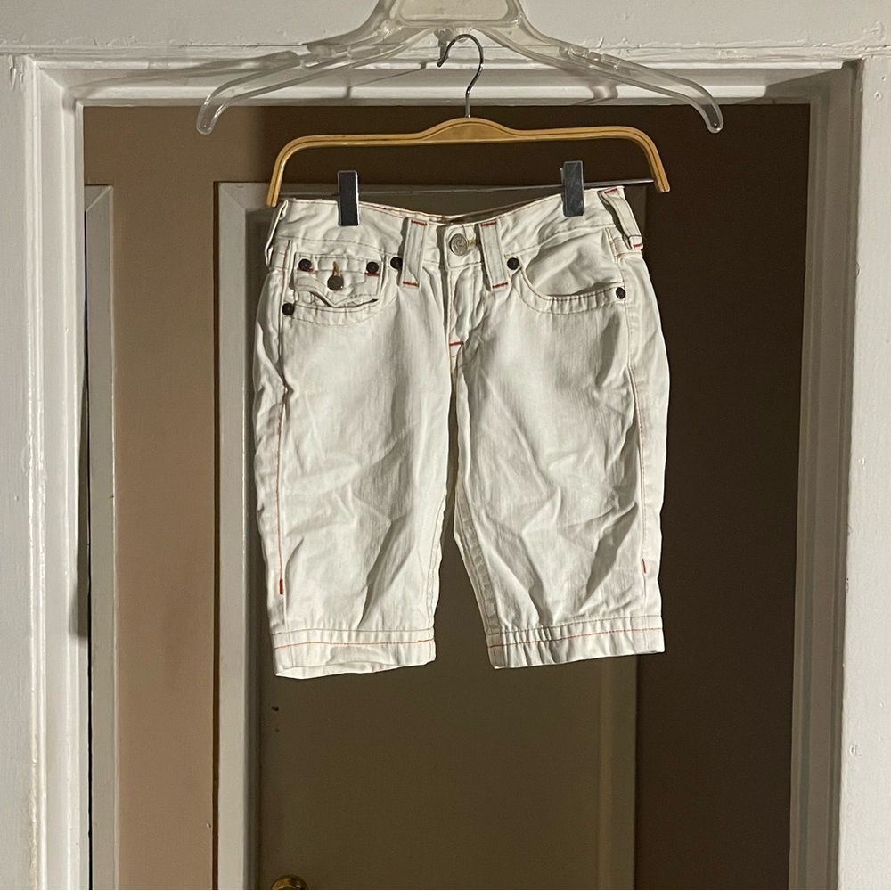 White True Religion Shorts